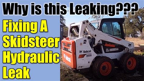 skid steer oil leak|bobcat skid steering oil leak.